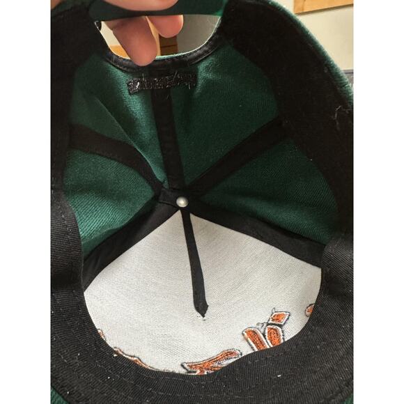 Supreme Hat Cap Snap Back Green Wool Arabic Script Embroidered Mens One Size - Picture 3 of 6